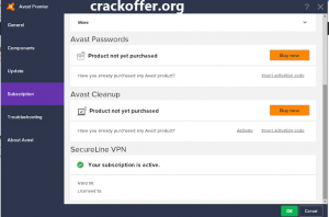 Avast SecureLine VPN 5.6.4982 License Key + Crack (2020) Free Download